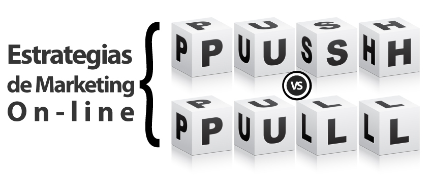 Estrategias push vs. pull, y el impacto del marketing online.